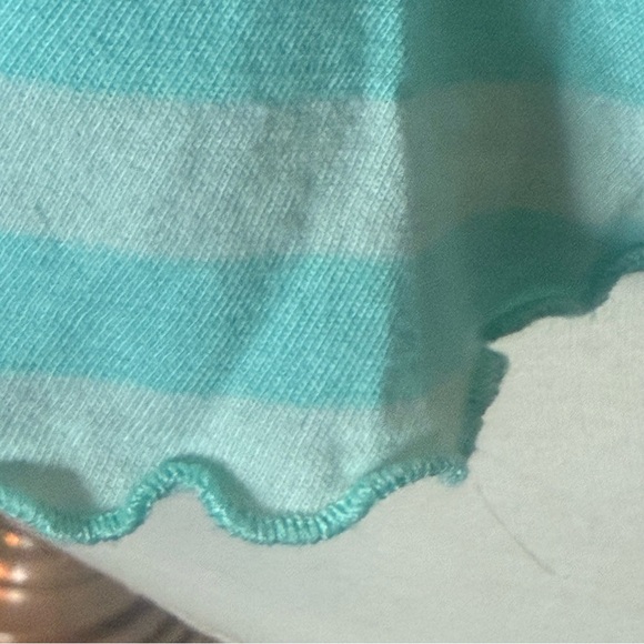 Polly Pocket Striped Lettuce Hem Girls Pocket T-Shirt - Picture 6 of 8